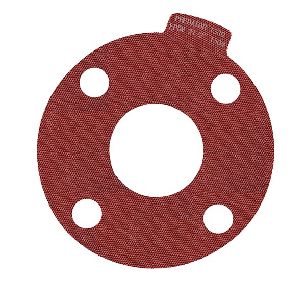 Macho O-Ring & Seal 2-1/2in Full Face Predator 1330 Flange Gasket Red EPDM, NSF-61 Certified, 1/8in Thick, 25PK 250.PFF150.M0025 - main